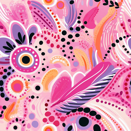 Clear Acrylic - 3cm Fan - Whimsical - 54
