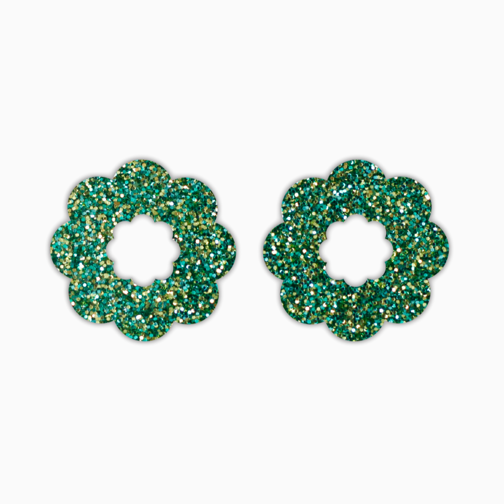 Wreath, Christmas Acrylic Shape - earring findings for jewellery making