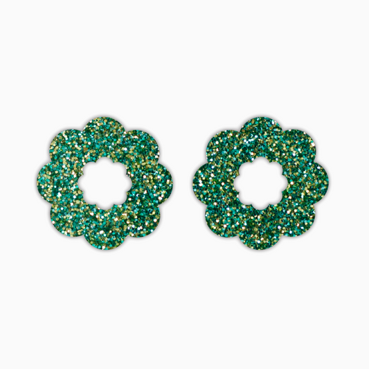 Wreath, Christmas Acrylic Shape - earring findings for jewellery making