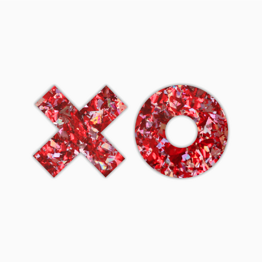 X's & O's Studs, Valentines Acrylic Shape - earring findings for jewellery making