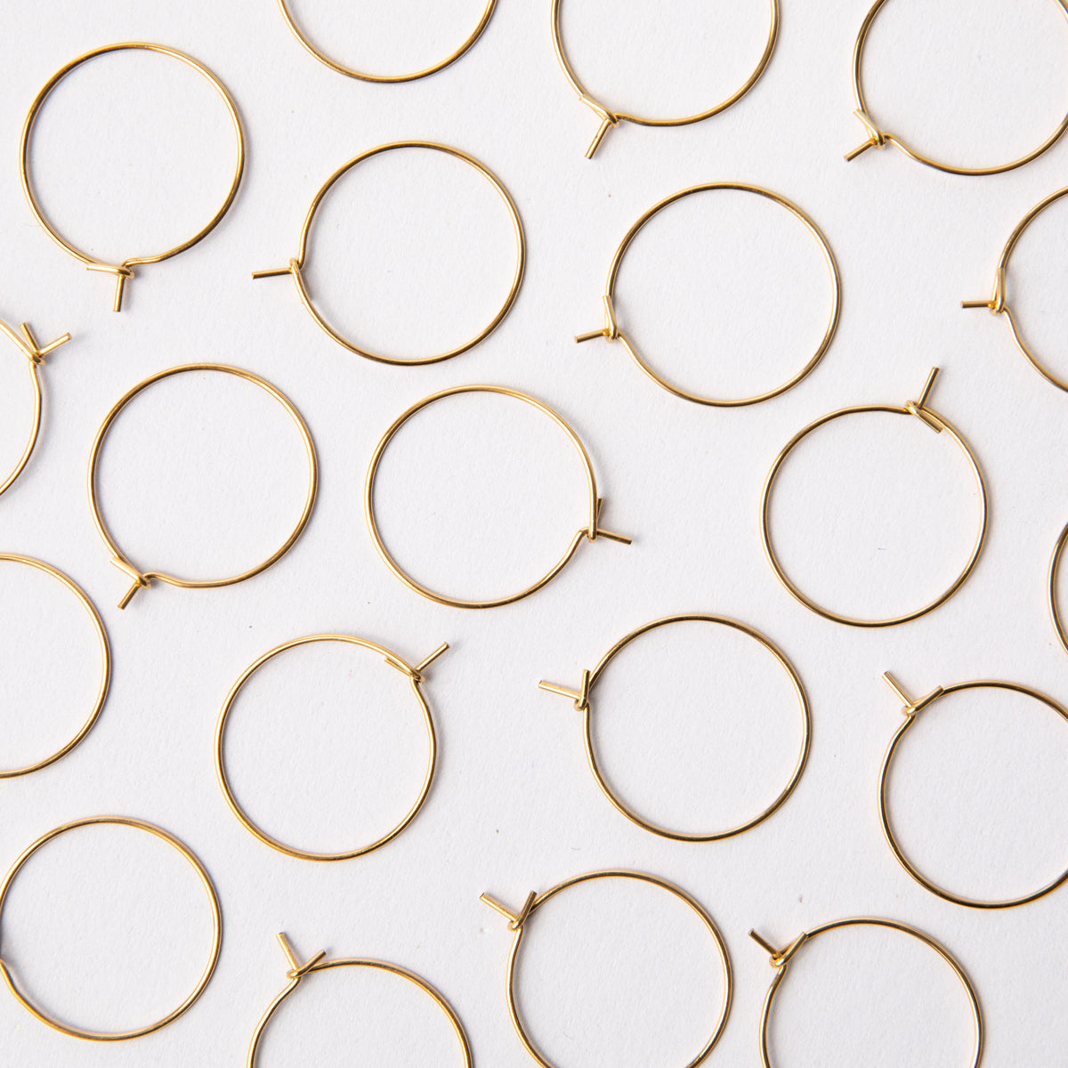 25mm Gold Hoop Earrings in Stainless Steel (304)