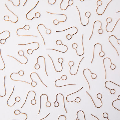 24mm Rose Gold All In One Hook Earrings in Stainless Steel (304)