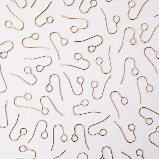 24mm Rose Gold All In One Hook Earrings in Stainless Steel (304)