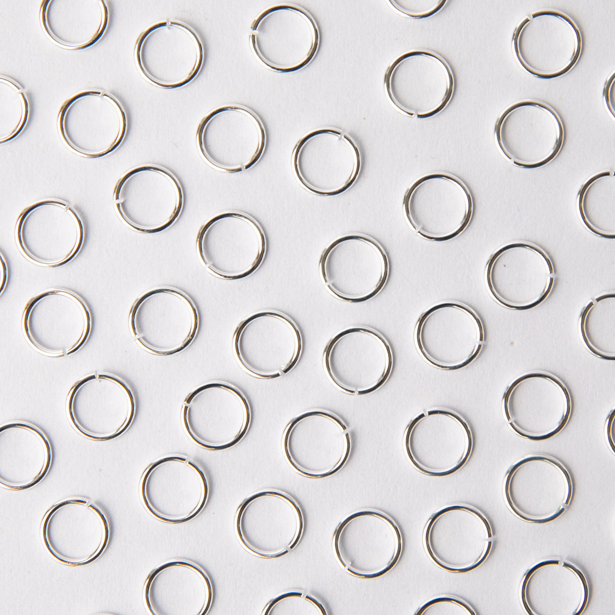 10mm Silver Stainless Steel Jump Ring (304) - earring findings for jewellery making