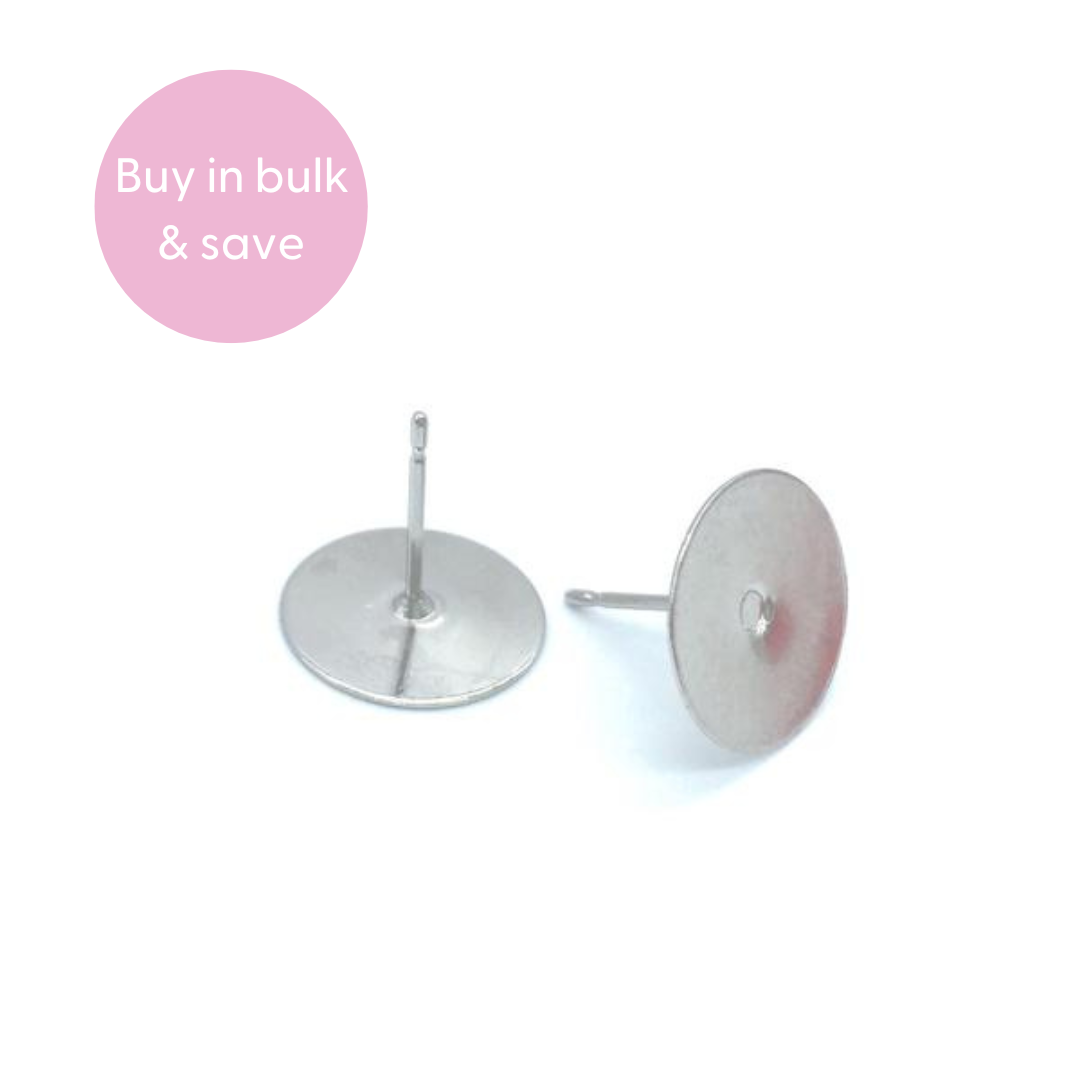 Long post top surgical steel earrings
