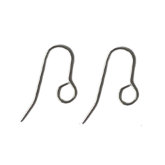 30mm Steel All In One Hook Earrings - Stainless Steel (304) - 20 pieces
