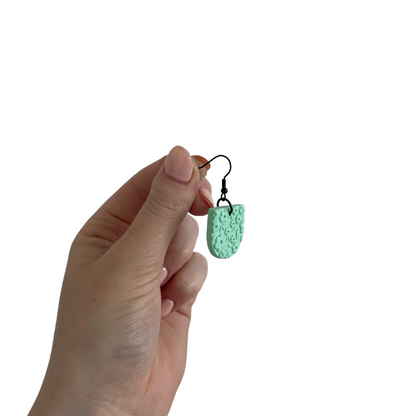 Black Stainless Steel (304) Shepherd Hook Earrings - 100 pieces