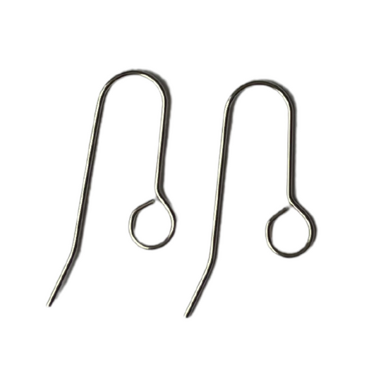 35mm Steel All In One Hook Earrings - Stainless Steel (304) - 20 pieces