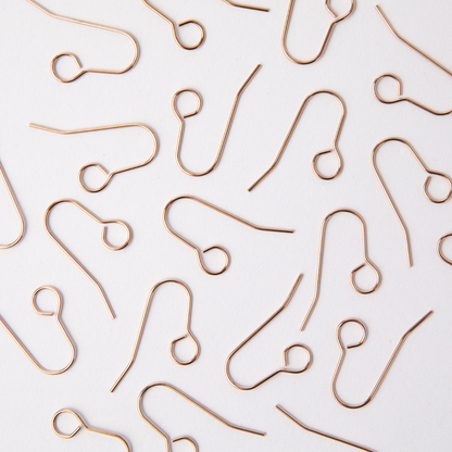 30mm Rose Gold All In One Hook Earrings in Stainless Steel (304)