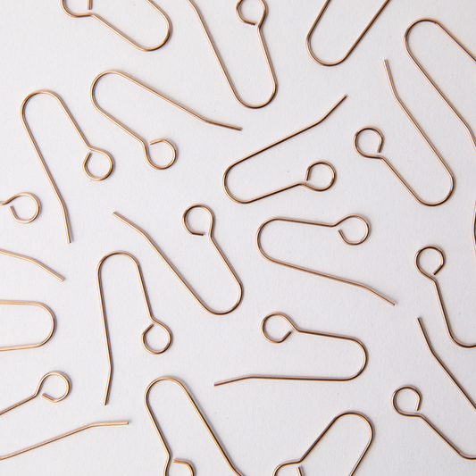 35mm Rose Gold All In One Hook Earrings - Stainless Steel (304) - 20 pieces