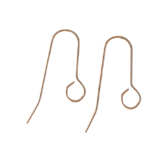 35mm Rose Gold All In One Hook Earrings - Stainless Steel (304) - 20 pieces