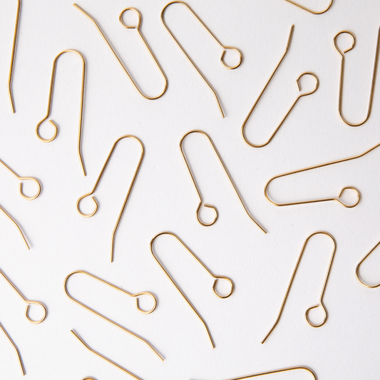 40mm Gold All In One Hook Earrings in Stainless Steel (304)