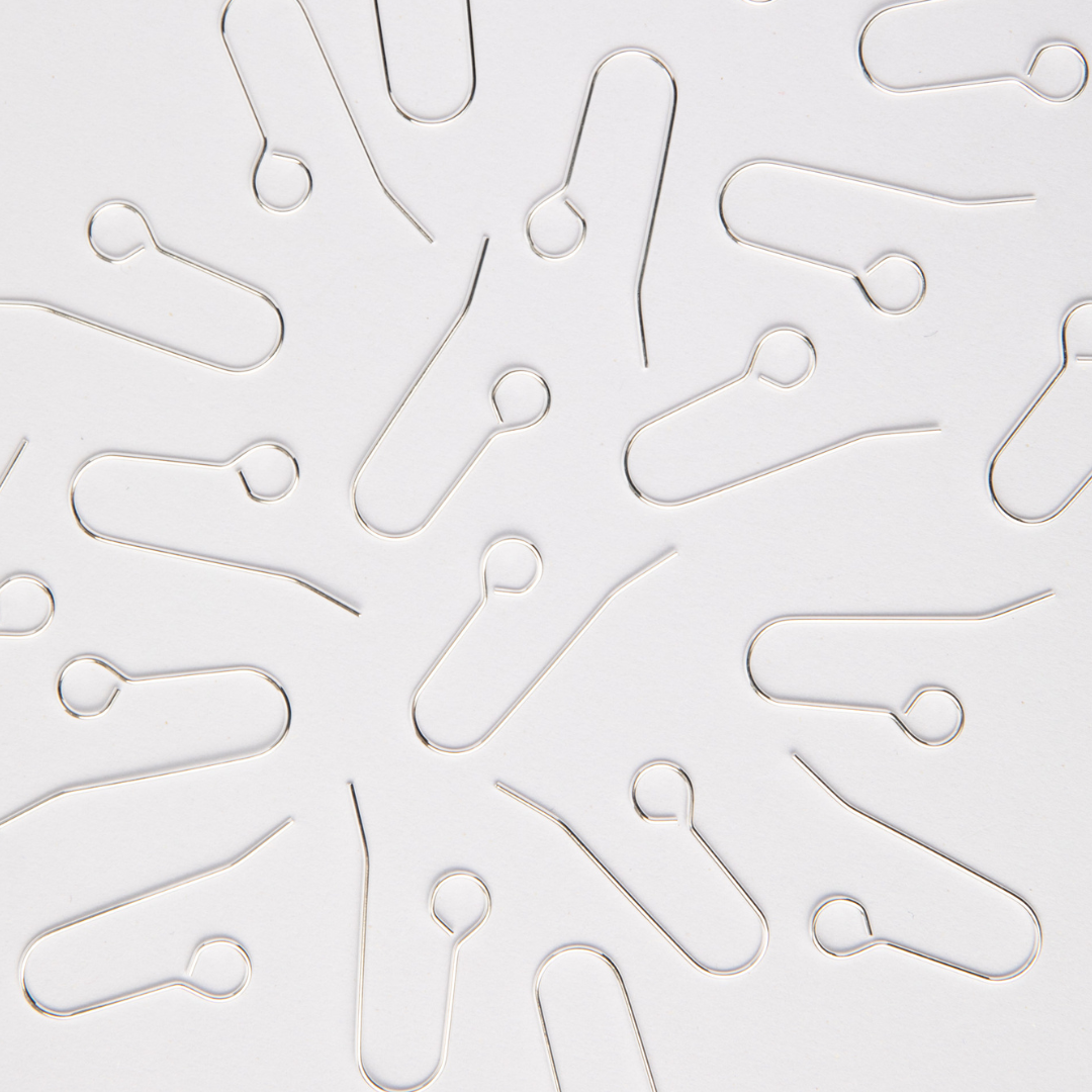40mm Silver All In One Hook Earrings in Stainless Steel (304)