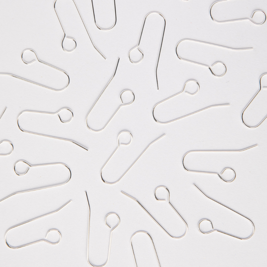 40mm Silver All In One Hook Earrings in Stainless Steel (304)
