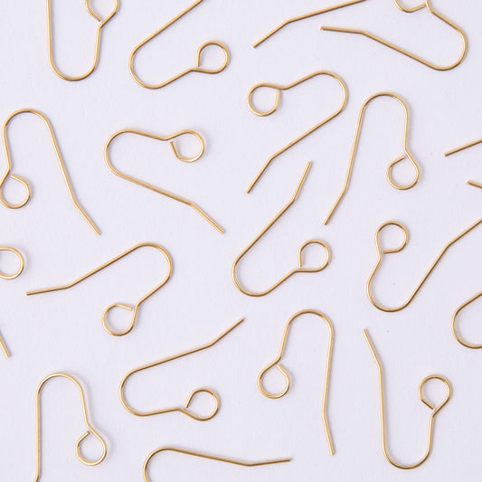 30mm Gold All In One Hook Earrings in Stainless Steel (304)