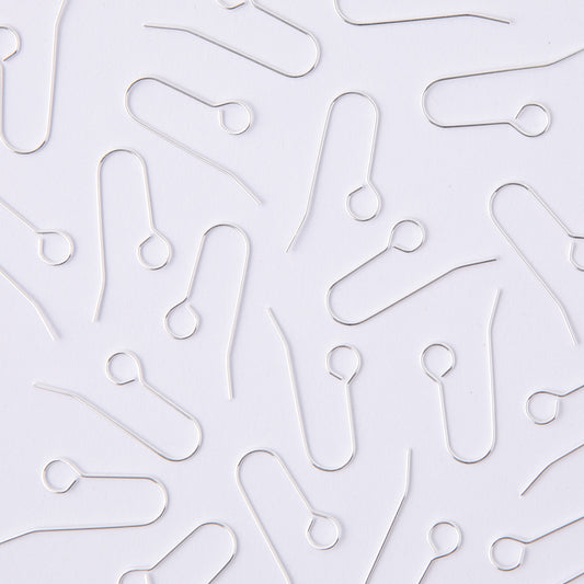 35mm Silver All In One Hook Earrings in Stainless Steel (304)