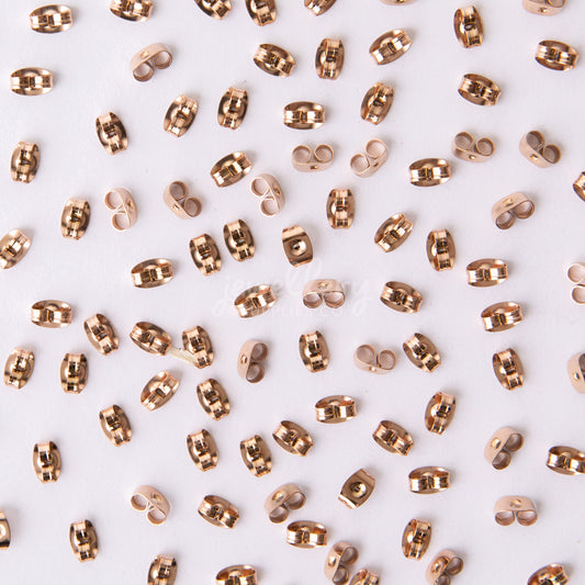 Rose Gold Butterfly Earring Backs in Stainless Steel (304)